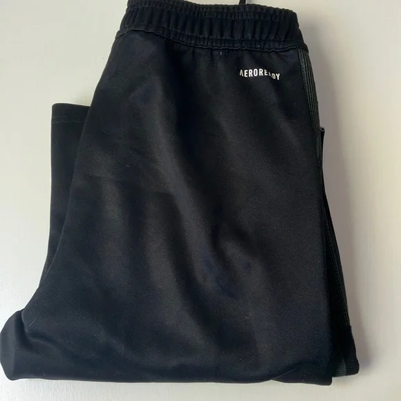 Boys Black Adidas Joggers - Picture 2 of 6